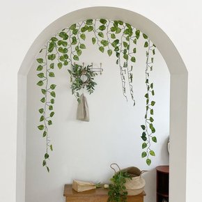 SOKOOB 그리너리 나뭇잎 조화 가랜드 100cm 인조 넝쿨 식물