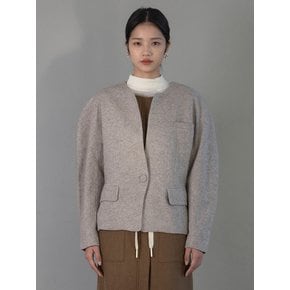 Collarless Jacket_OAT