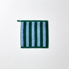 볼드 스트라이프 핸드타월 GREEN 34X34cm 65g