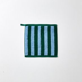 볼드 스트라이프 핸드타월 GREEN 34X34cm 65g