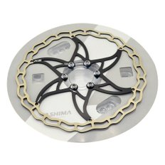 아시마ASHIMA-LTD Ai2 ARO-09 Lightest Disc Brake Rotor 180mm 104g,2PCs, Black,AS2372