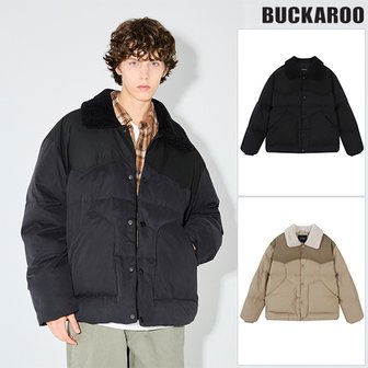 버커루 [여주점] 남성 스웨이드 배색 양털카라 다운 점퍼(B244DW410P)