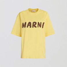 (여성) 마르니 빅로고 옐로우 티셔츠 THJET49EPH USCS11 LOY20