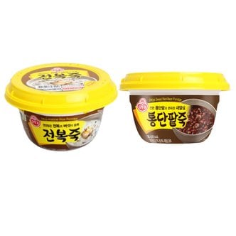  오뚜기 용기죽 전복죽 285g 6입+통단팥죽 285g 6입