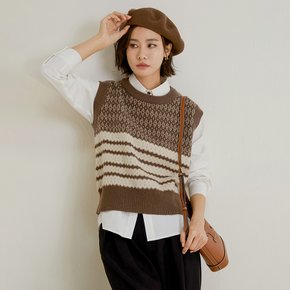 LS_Casual autumn knit vest