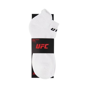 UFC SPORT UFC 트레이닝 앵클 삭스 (2PACK) 화이트 U2SCV3303WH