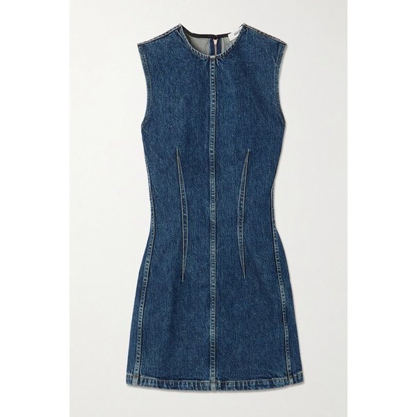 바튼 데님 미니 원피스 46376663162939643