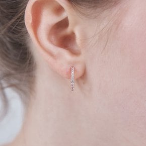 14K GF 라운드 스톤 귀걸이 ELGPEE570