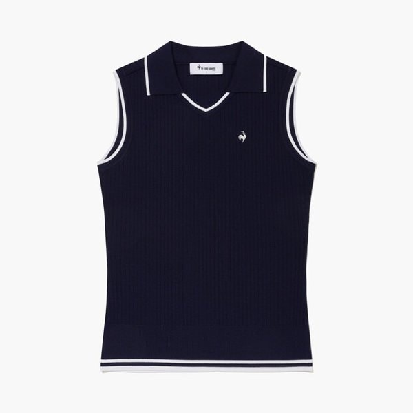 [여주점] 여성 골지 슬리브리스 스웨터  GR222LKP52 NAVY