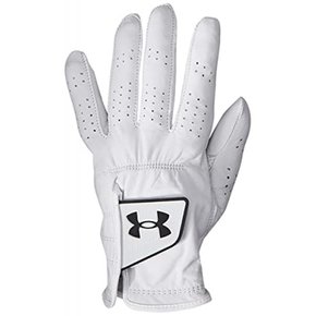 Under Armour Spieth 투어 장갑 - 1363656-100 - 화이트/블랙 - LMD