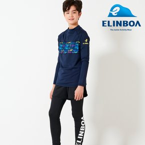 주니어 래쉬가드 상어네이비 보드숏 3PCS