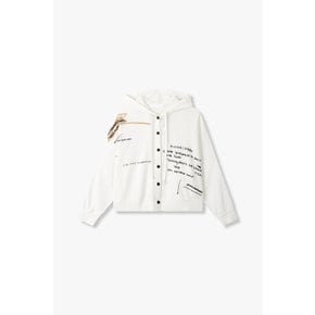 보브 [BASQUIAT] 레터링 후드 가디건(71152503C2)
