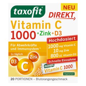 탁소피트 taxofit 비타민C+아연+D3 과립 20개입 60g