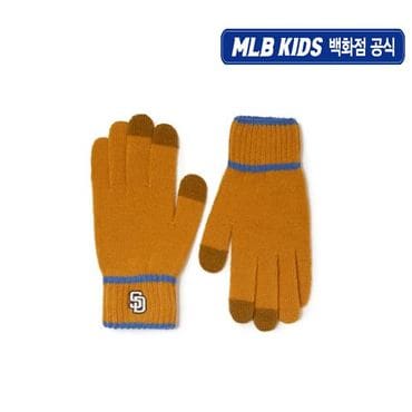 MLB키즈 (백화점공식)24FW 프리미엄 바시티 컬러블럭 오지 니트장갑 7AGLV0146-13MSD