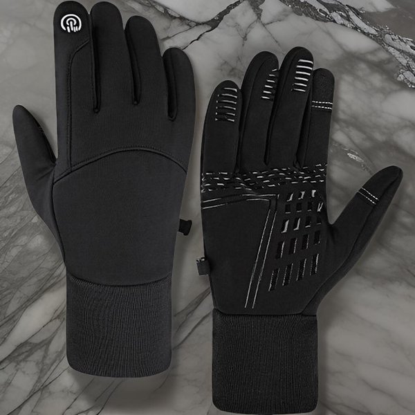 [옷자락] 여자 기모 검정색 따뜻한 터치 방한 겨울 장갑