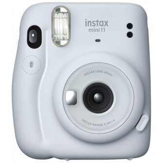  후지 필름 FUJIFILM 인스턴트 카메라 체키 instax mini 11 아이스 화이트 INS MINI 11 WHITE