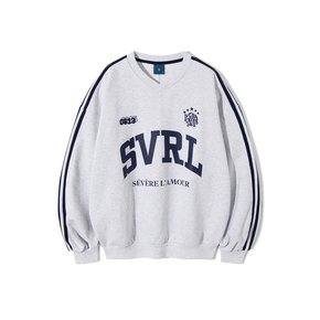 SVRL Club Vneck Sweatshirt T84 - White Melange