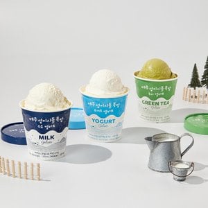 제주 성이시돌 목장 젤라또 아이스크림 370ml 택1 (우유/요거트/녹차)