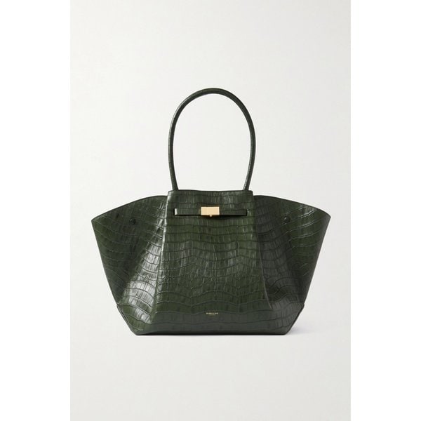 드멜리어 뉴욕 라지 크로크 가죽 토트백 46376663162972698