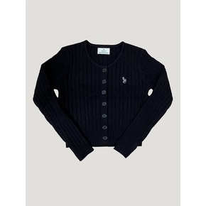 RCH Lilibet crop knit cardigan black( RCH 릴리벳 크롭니트 가디건 블랙 )