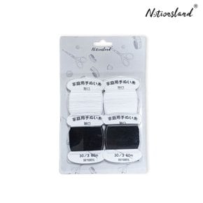 [노션랜드] Notionland 면 재봉사 블랙 & 화이트 (이불실용)-(12059)