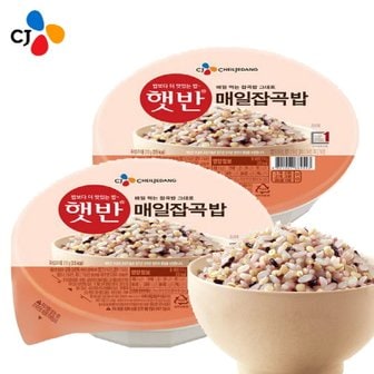  CJ제일제당 햇반 매일잡곡밥 210g*4입 (2+2) x6개