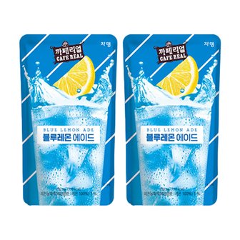  쟈뎅 까페리얼 블루레몬 230ml x 50팩  파우치 레몬맛