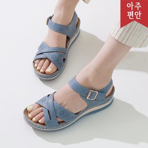 5cm 가볍고 쿠션감 우수한 발편한 펀칭 에스틱 샌들 112055