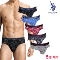 면스판 남성 삼각팬티 브리프 5종 세트 I-615_5PACK