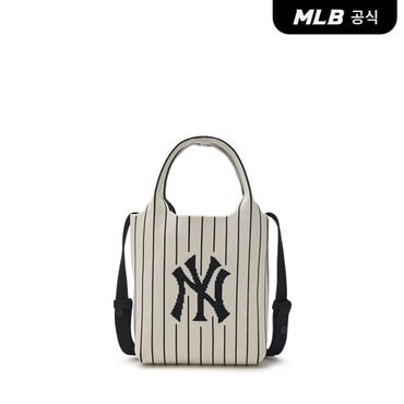 MLB [코리아공식]베이직 빅로고 니트 크로스백 NY (D.Cream)