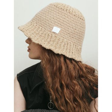 메르헨  Loel knit crochet bucket hat_3color