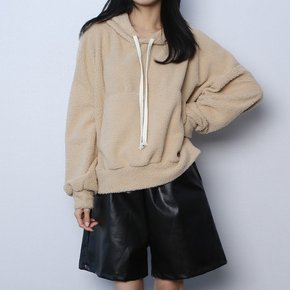 멀티 뽀송 양털 포켓 후드티