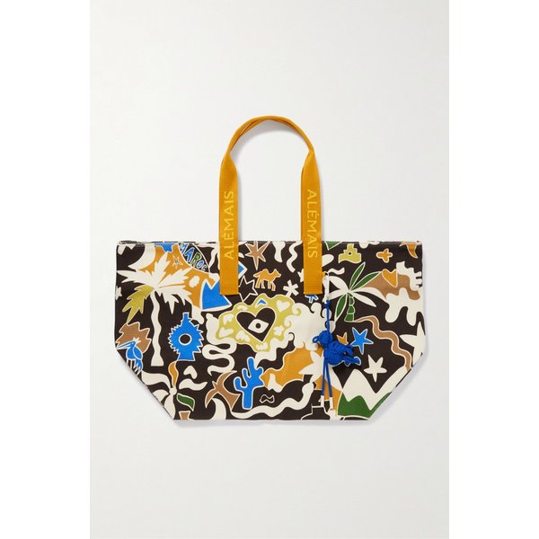 알레마이스 마로크 장식 프린트 코튼 캔버스 토트백 46376663162993861