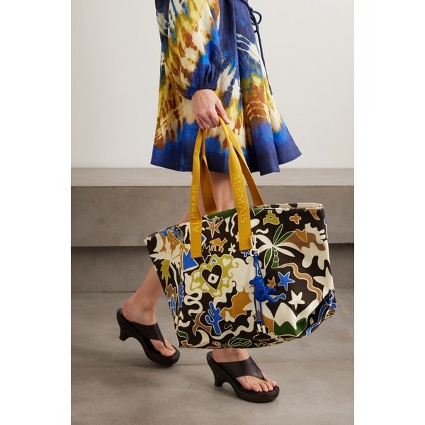 알레마이스 마로크 장식 프린트 코튼 캔버스 토트백 46376663162993861