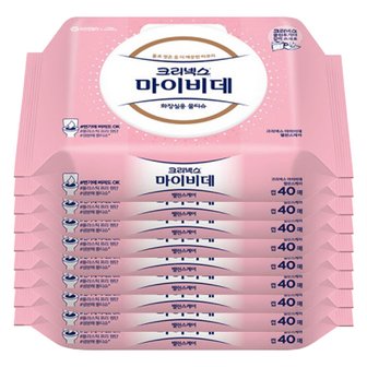  마이비데 밸런스케어 물티슈 캡형 40매 X 9개(1박스)