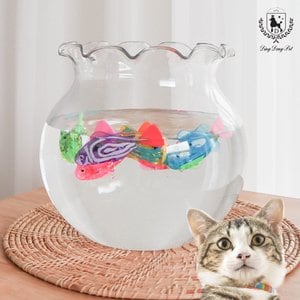 딩동펫 고양이 수족관 로봇 물고기 장난감 4종 세트