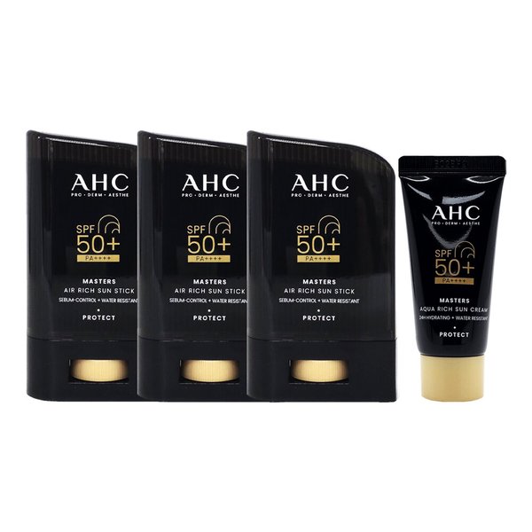 마스터즈 에어 리치 선스틱 대용량 썬스틱 22g 3개+10ml
