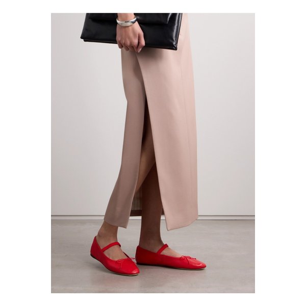 로플러 랜달 레오니 보우 장식 가죽 플랫 슈즈 1647597337436720