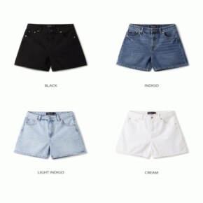 후아유 여성용 노턱 데님 반바지 / No Tuck Denim Shorts_A WHTJE2513F