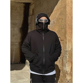 BALAKLAVA ZIP-UP HOODIE (BLACK)