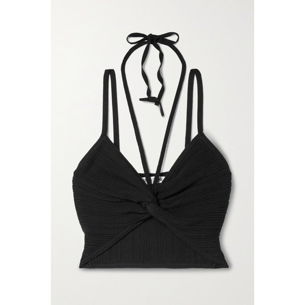 안나 콴 토리 크롭 코튼 블렌드 저지 탑 45666037505313482