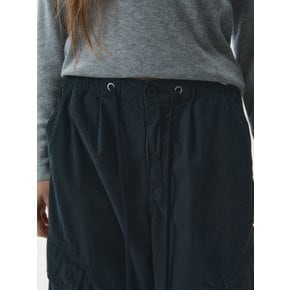 Wide Cotton Nylon Cargo Pants(F) WHTAG3821F