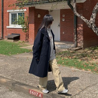 공구우먼 [제작] [후드 탈부착]타포이 루즈핏 투웨이 롱 야상 78098 빅사이즈여성의류