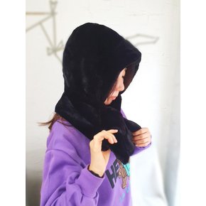 eco fur mink balaclava hood (에코퍼 밍크 후드)