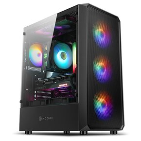 NCORE G30 트루포스 미들타워 PC케이스 블랙