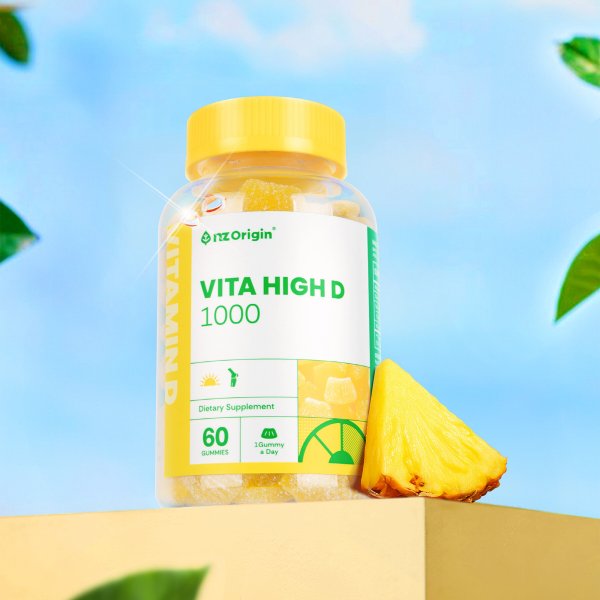 [공식] 파인애플맛/비타 하이 디1000 60구미 X 1통 (총 2개월분)