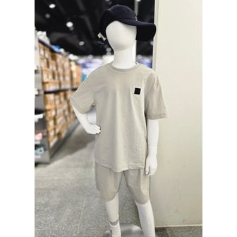 휠라 [파주점] 키즈 우븐 에센셜 상하세트(FK2FSG2203X-TBE)