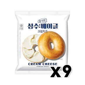 성수베이글 크림치즈 디저트간식 150g x 9개