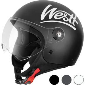 독일 카스코 헬멧 자전거헬멧 1835590 Westt Jethelm mit Visier Motorradhelm 남성 여성 Helm M