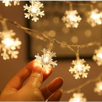 쇼핑의고수 크리스마스 오너먼트 함박눈꽃 LED 전구 1세트